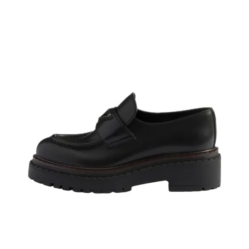 prada tapered Loafers 5.5cm Women's Black