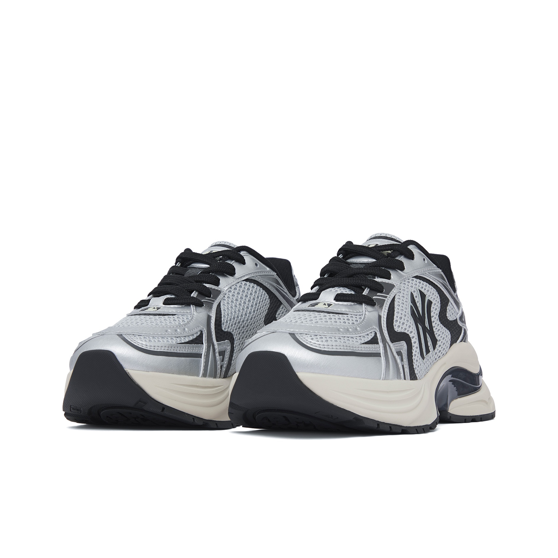 MLB New York Yankees Running Shoes Unisex Low-Top Silver New
