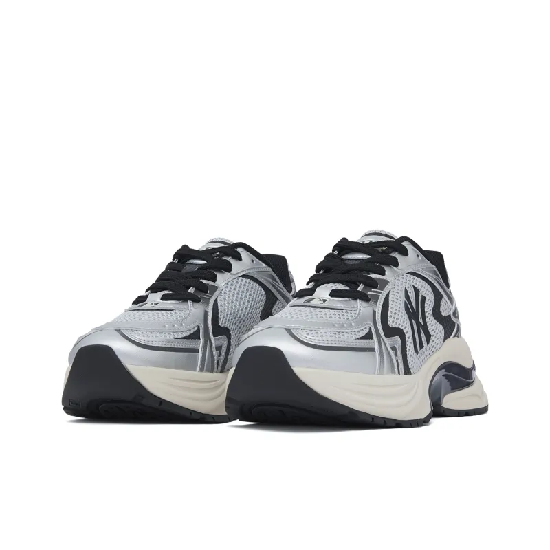MLB New York Yankees Low Top Running Shoes Unisex Millennium Silver-2