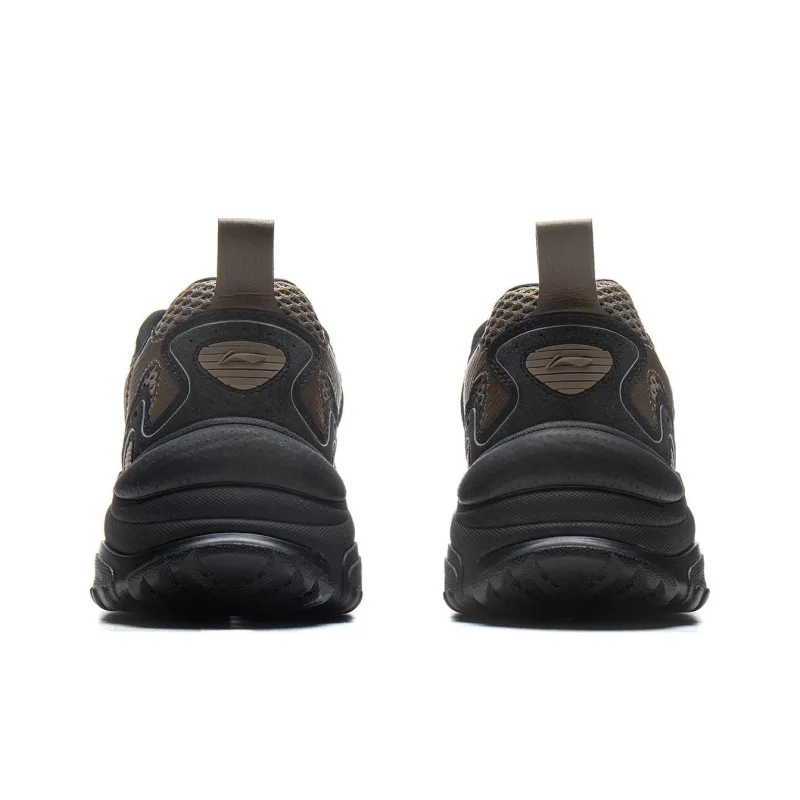 LiNing Chu Rui V2 Anti-Slip And Wear-Resistant Breathable Low-Top Casual Shoes Men's Tan Black-5