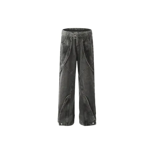 COOLALPACA Jeans Unisex Black Gray