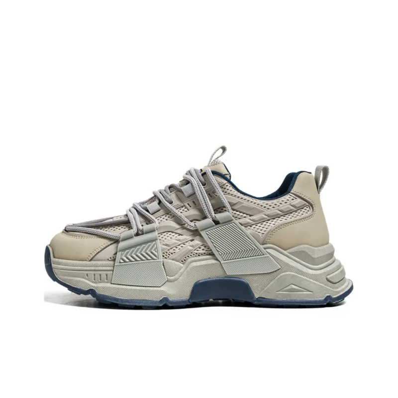 JKEM Cushioning Anti-Slip Wear-Resistant Breathable Height Increasing Low-Top Chunky Sneakers Men's-10