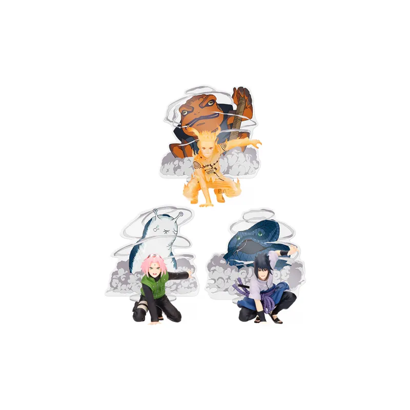 BANPRESTO Naruto Uzumaki Sasuke Uchiha Sakura Haruno Naruto Characters PANEL SPECTACLE Reissued Version Bonus Gifts-1
