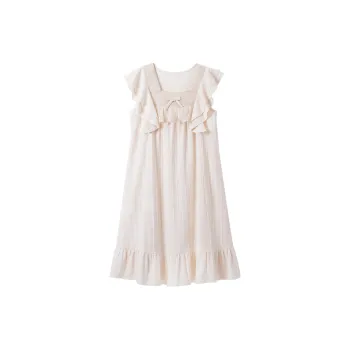 OUSHIBO Nightgown Women's Apricot