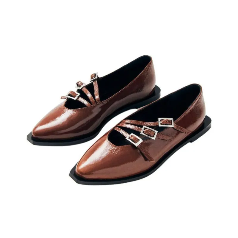 ALOHAS Jive Oni Casual Single Shoes Women's Brown-2