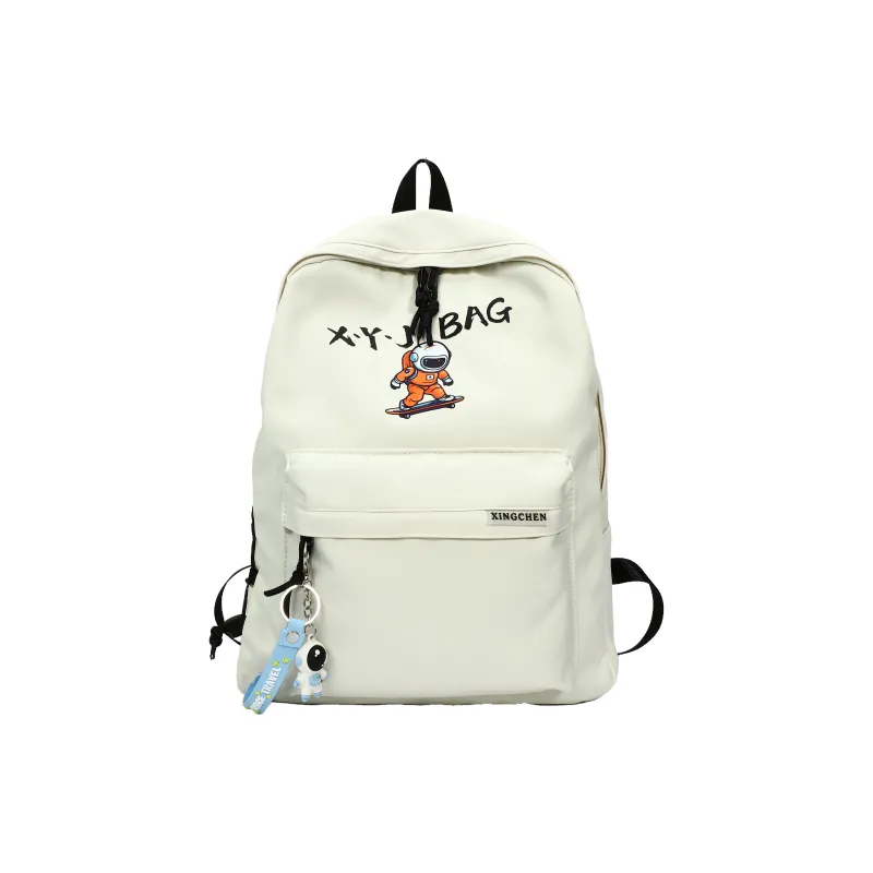 OURFUN Nylon Backpack Regular Women's Black/White/Pink/Light Green/Lake Blue-0