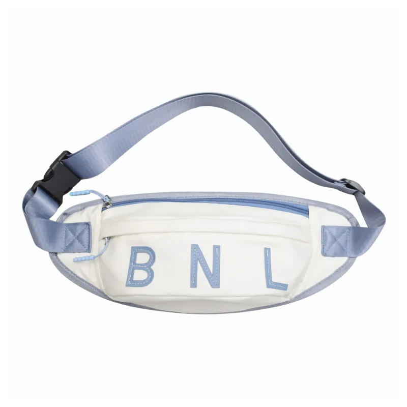 OURFUN Nylon One Shoulder Crossbody Bag, Sling Bag Unisex White Orange/White Green/White Blue/Black/Blue-3
