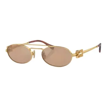 MIU MIU Metal Aviator Sunglasses Women's Gold