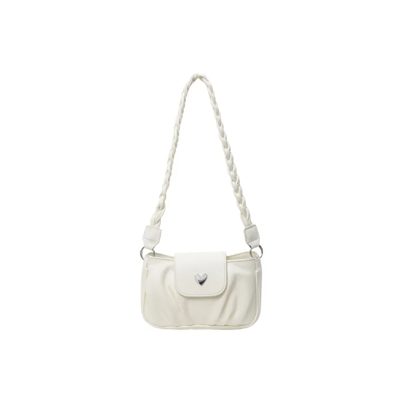 DALO PU Handbag Shoulder Bag Crossbody Bag Women's Black/Ecru/Pink/Silver-6