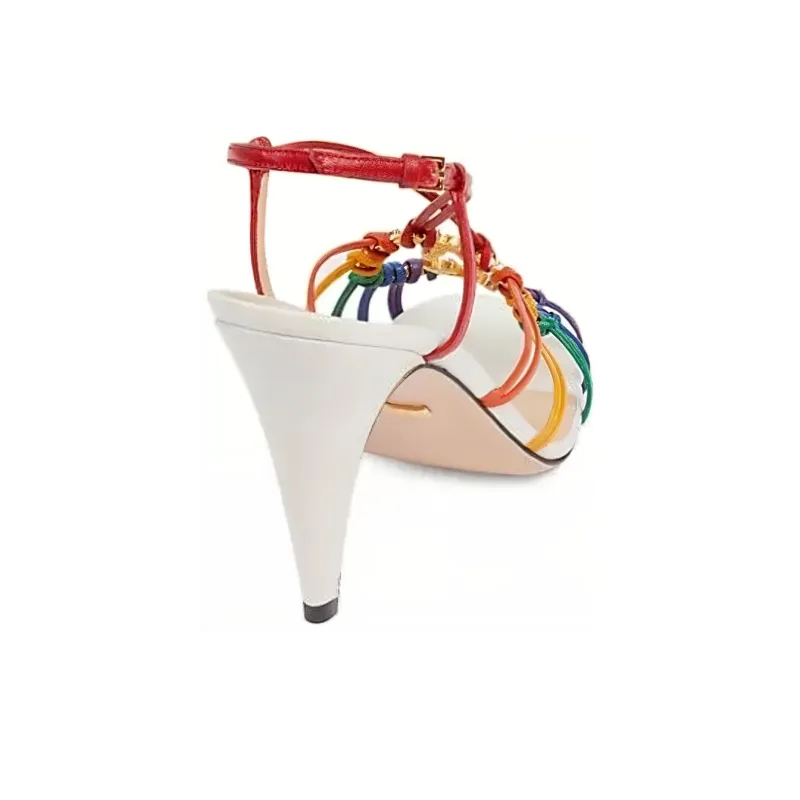 GUCCI Interlocking One Strap Sandals Women's Multicolor-3