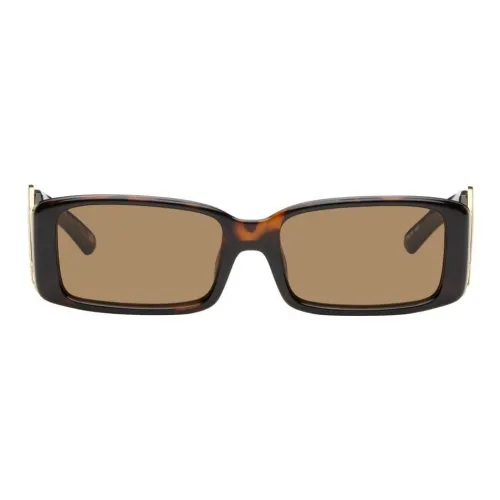 Le Specs Polymer Rectangular Sunglasses Women's Tortoiseshell