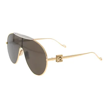 LOEWE Irregular Shape Sunglasses Unisex Gold