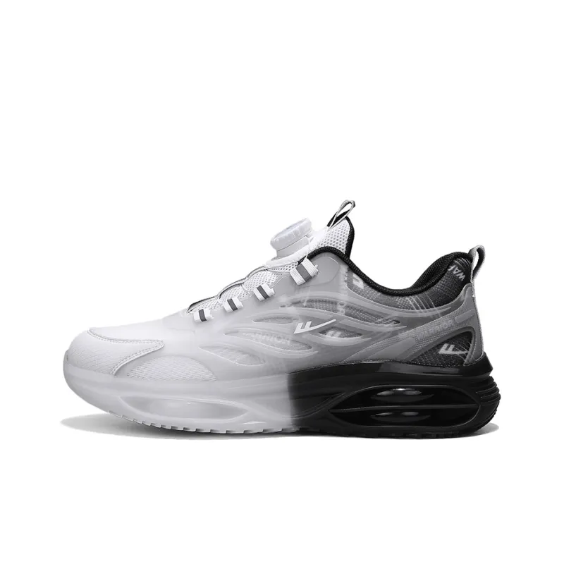 Warrior Cushioning Height Increase Low Top Training Running Shoes Men's Gray Black-0