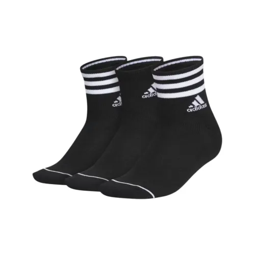 Adidas Free Shipping With AdiClub Cushioned 3 Stripes High Quarter Socks 3 Pairs