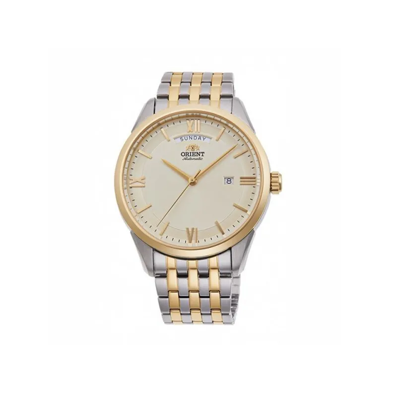 ORIENT Automatic/Manual Mechanical Movement Stainless Steel Strap Watch 47*40.8mm Unisex Gold Dial-0