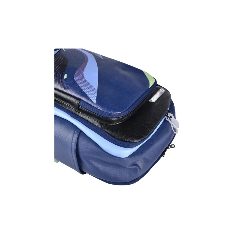 LiNing Badminton Racket Bags 6 Pcs Pack Sporty Style Backpack Blue Unisex Breathable Back Panel Side Storage Pocket-3