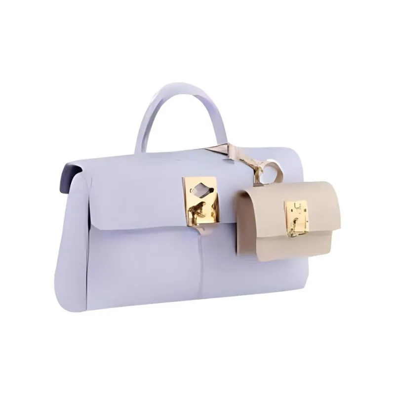 CAFUNE Cow Leather Handbag Shoulder Bag Crossbody Bag Women's Lilac-1