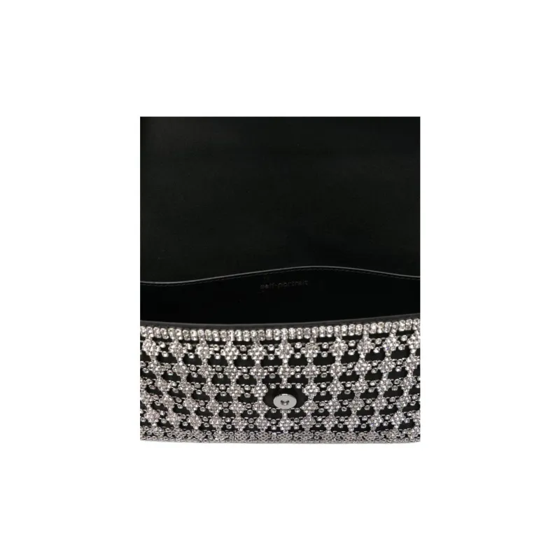 Self portrait Crystal embellished Shoulder Bag-3