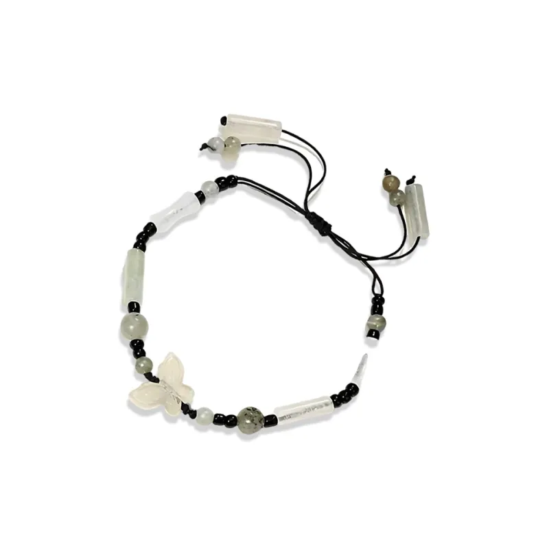 Shiban Colored Glaze Jade Bracelets Unisex-1