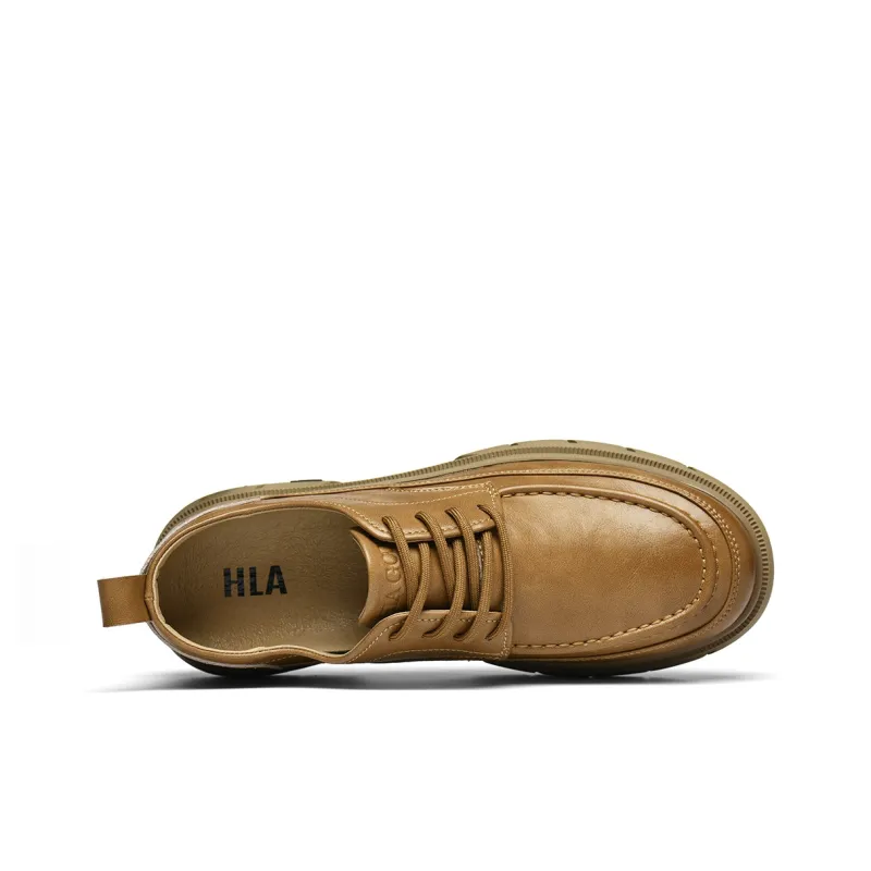 HLA Classic Wear-Resistant Versatile Low-Top Work Boots Men's Casual Shoes Leather Shoes Men's-9