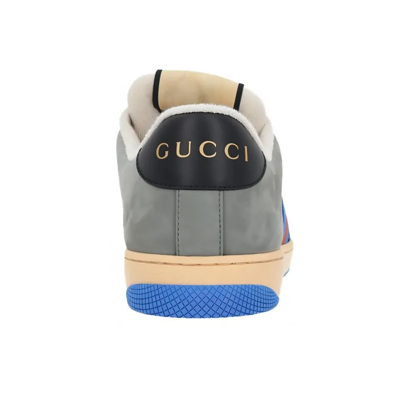 GUCCI Gg Screener 'GG Canvas Grey Blue'-3