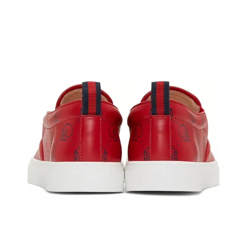 GUCCI Slip On Ghost Skull 'Red'-3