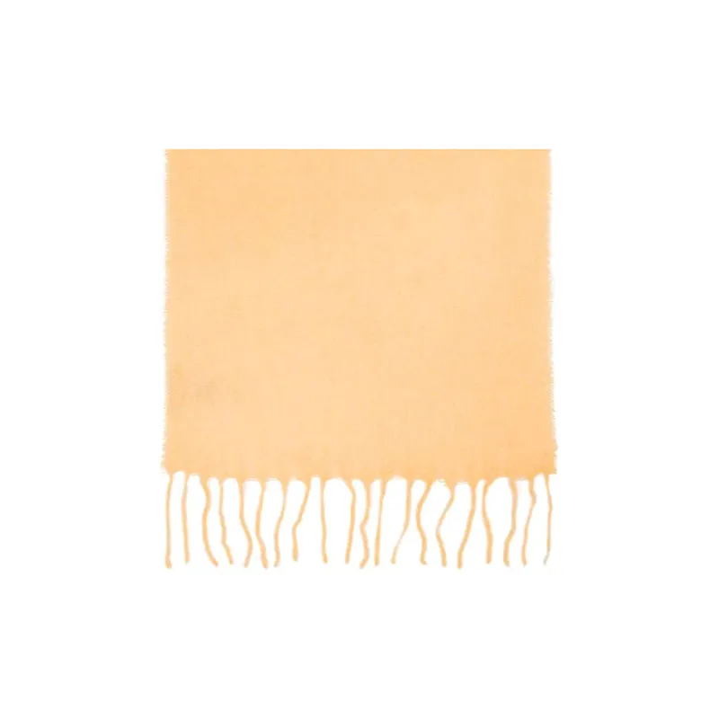 GANNI Mohair Knit Scarves Women's Yellow/Green-2