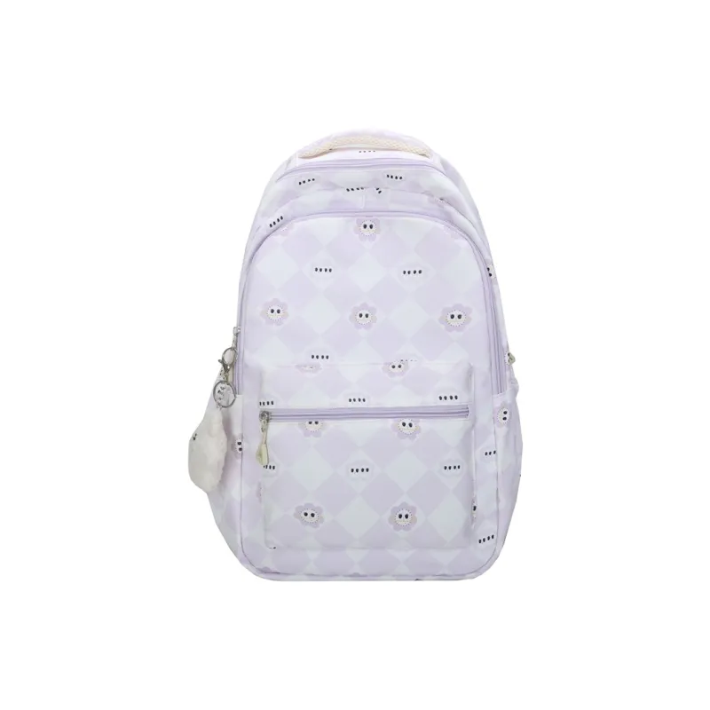 Venerable Brahma Nylon Backpack Regular Women's Black/Purple/Green/Blue/Pink-1