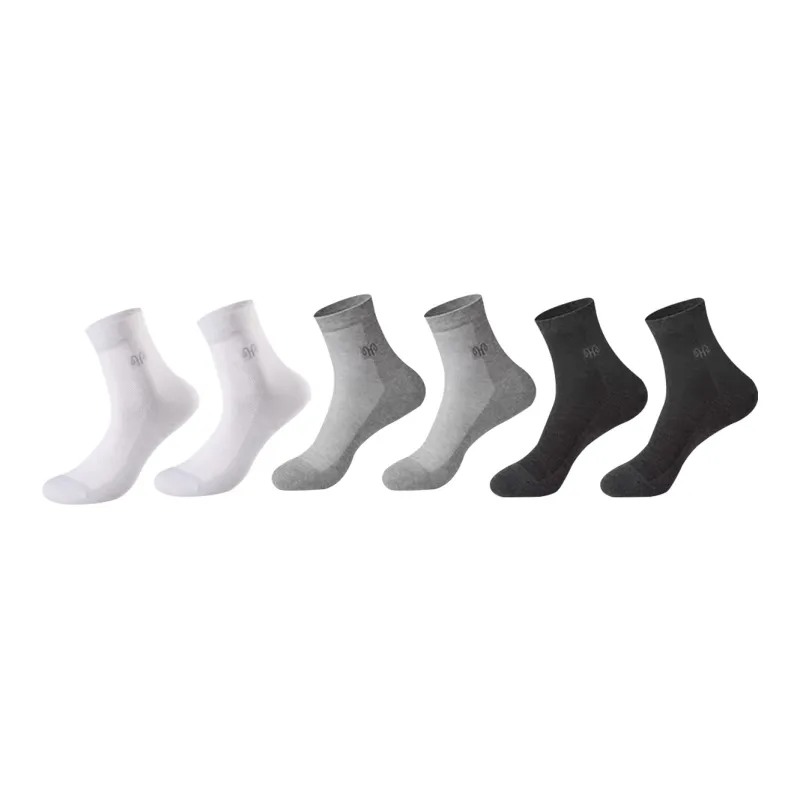 H YXIANG Mid Calf Socks Men's 6 Pack-0