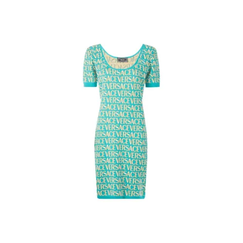 VERSACE Short-Sleeved Dresses Women's Green