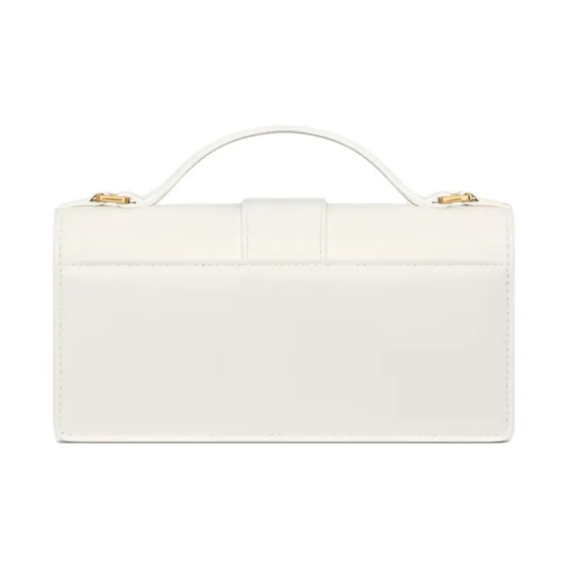 DIOR Soft Calfskin Shoulder Bag, Crossbody Bag Mini Women's White-4