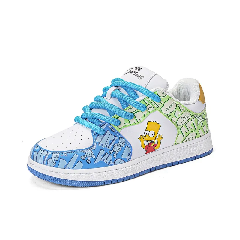 The Simpsons Casual Shoes Unisex Low Top Sugar Bean Mismatched-2