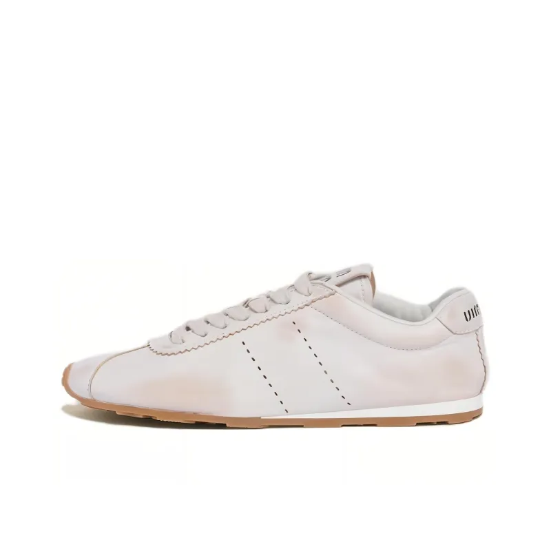 MIU MIU Plume Low Top Casual Shoes Women's White-0