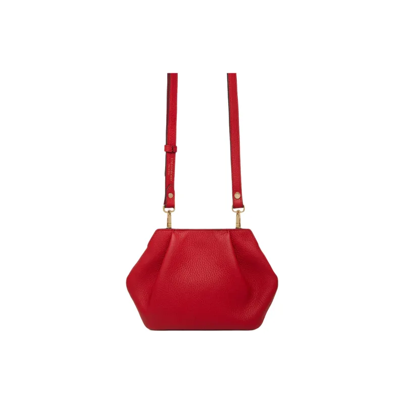 Strathberry Grained Calfskin Shoulder Bag Crossbody Bag Women's Red-2