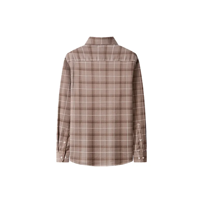FIRS Shirt Men's Light Yellow Large Plaid-1