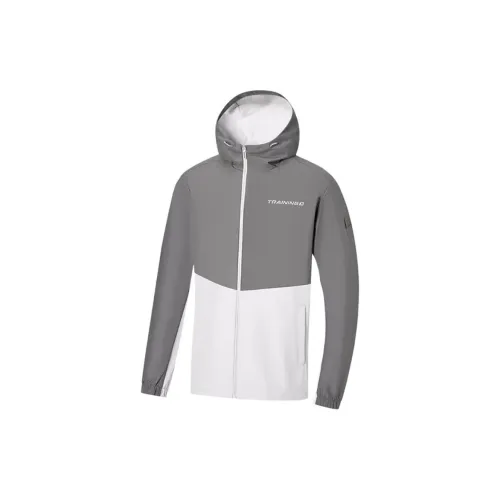 XTEP Variety Training Collection Trench Coat Men's Compact Gray/Dust Gray