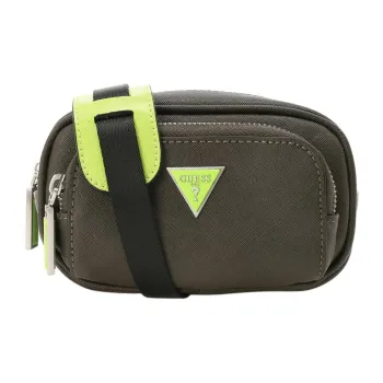 GUESS Polyurethane Shoulder Bag Medium Size Men's Green