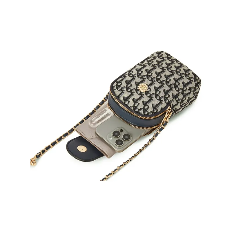CORALDAISY Synthetic Leather Cell Phone Pouch, Crossbody Bag, Shoulder Bag Women's Haze Blue-4