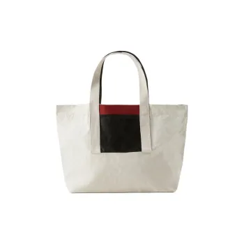 ZARA Polyester Tote Bag Shopping Bag Handbag Regular Women's Ice White