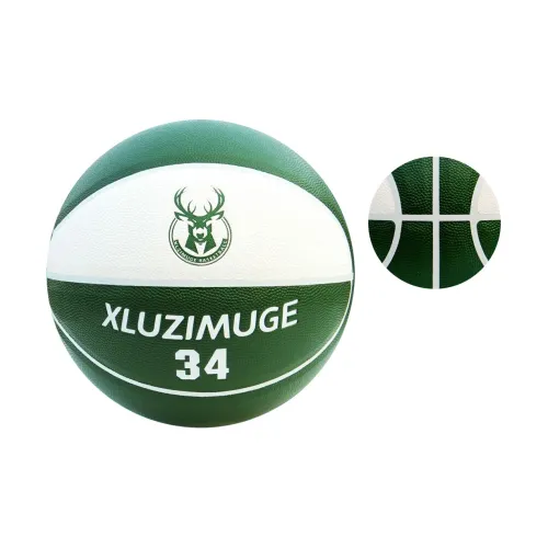 THREEHUAN PU Basketball White Green Size 7 Ball Training Unisex