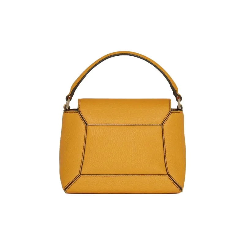 Strathberry Grained Calfskin Shoulder Bag Crossbody Bag Handbag Nano Women's Multicolor Yellow-2