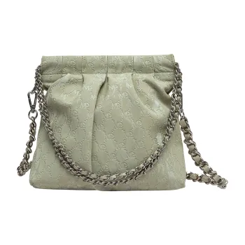 MQ Artificial Leather Portable One Shoulder Crossbody Bag Medium Size Women's Avocado Green