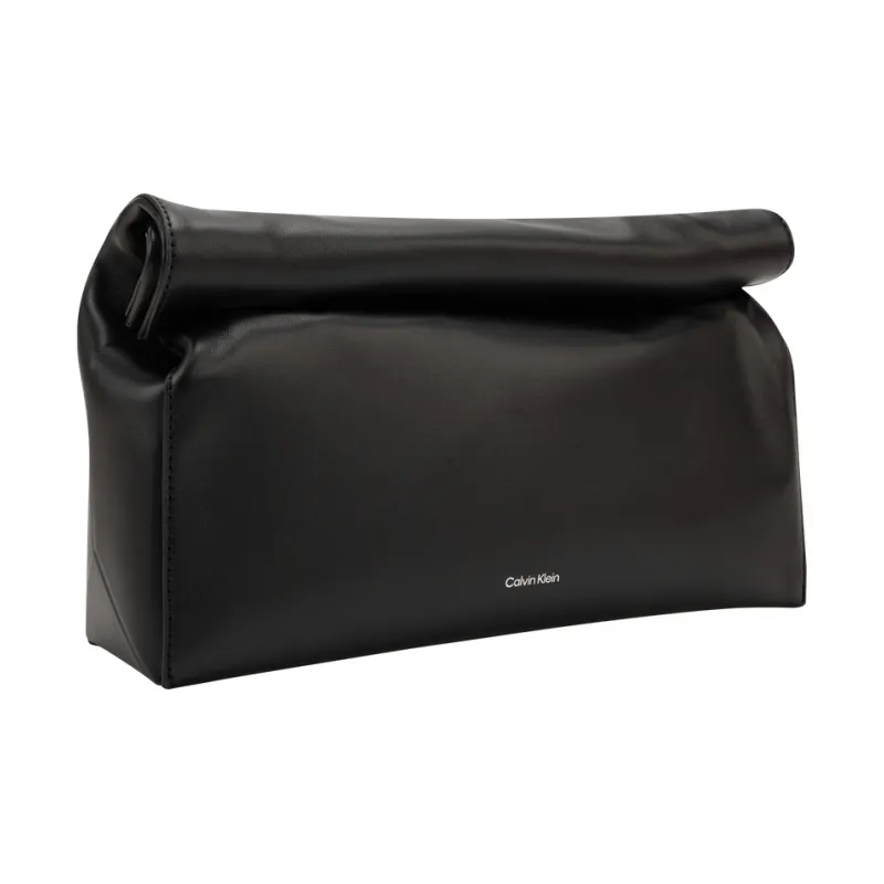 CALVIN KLEIN Sheepskin Clutch Medium Size Women's Space Black-1