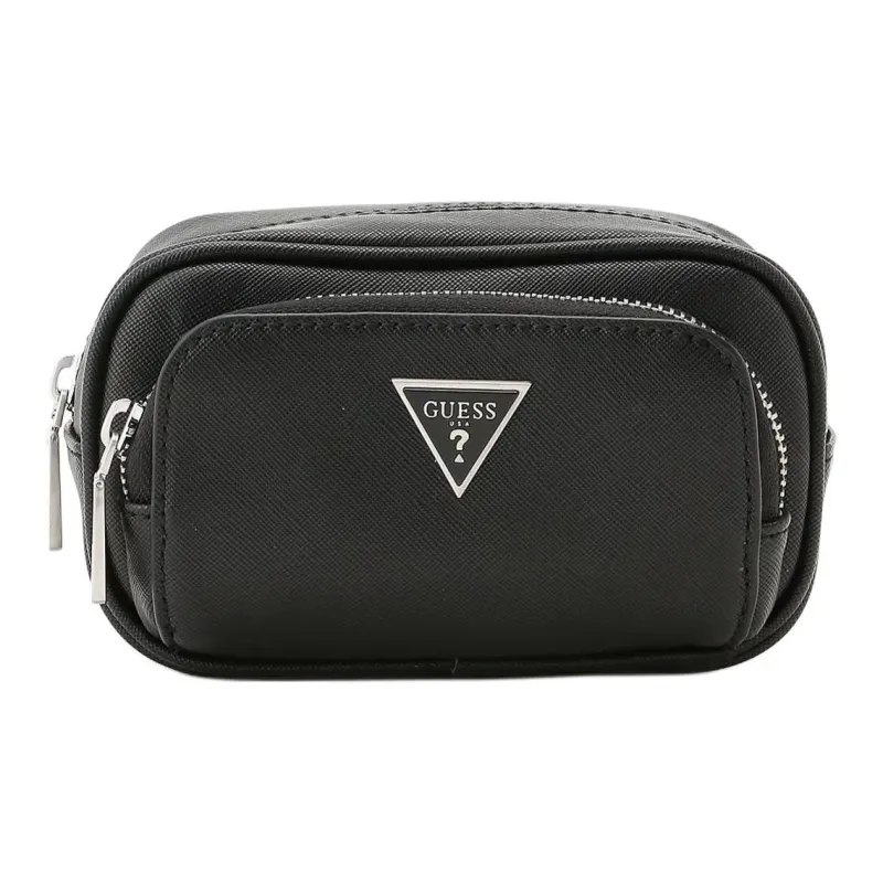 GUESS Polyurethane Crossbody Bag Shoulder Bag Medium Size Men's Black-1