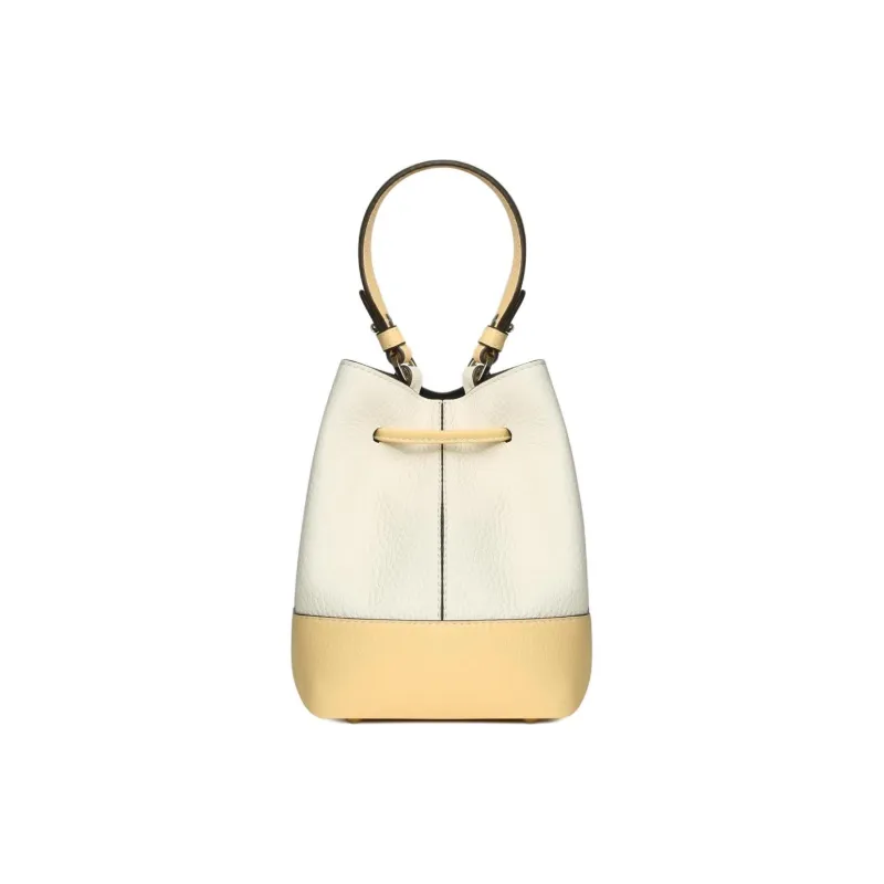 Strathberry Grained Calfskin Bucket Bags One Shoulder Handbag Crossbody Bag Women's Yellow With Vanilla Accents-2