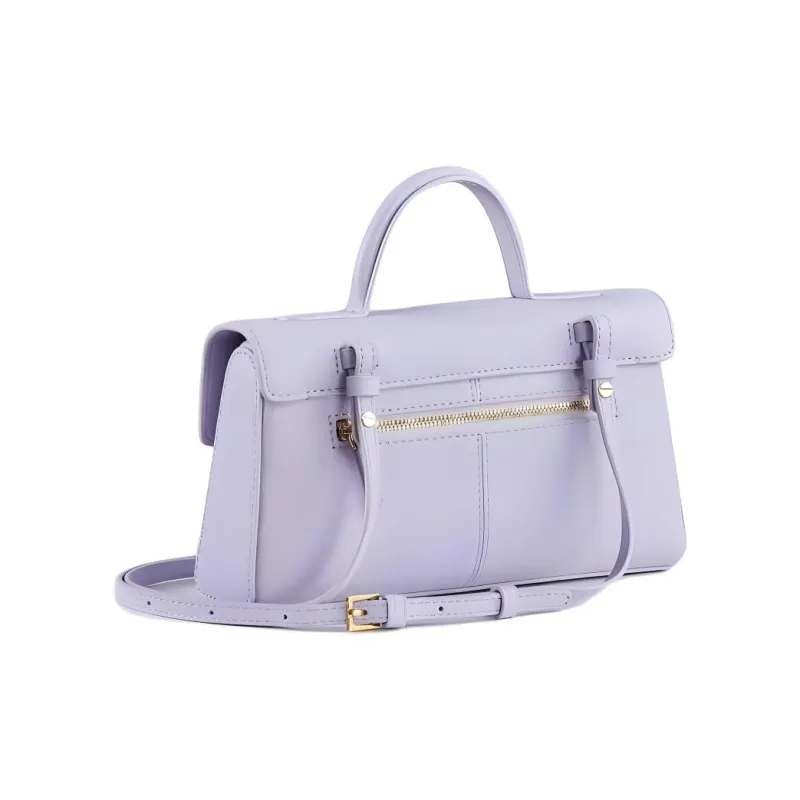 CAFUNE Cow Leather Handbag Shoulder Bag Crossbody Bag Women's Lilac-2