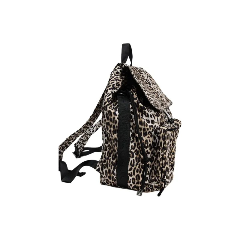 ZARA Polyester Backpack Large Size Women's Brown & Black-2