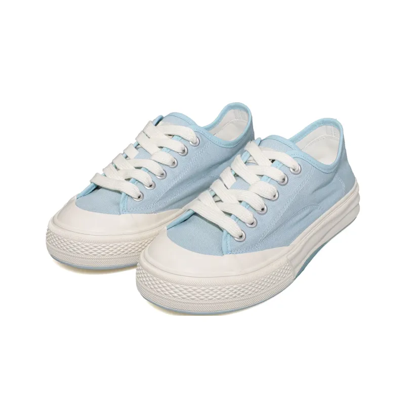B10CROWN Anti Slip Wear Resistant Breathable Lightweight Low Top Canvas Shoes Women's Sky Blue-4