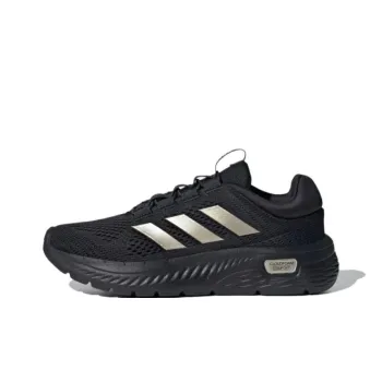 Adidas Cloudfoam Comfy Core Black Champagne Met. Cloud White Women's