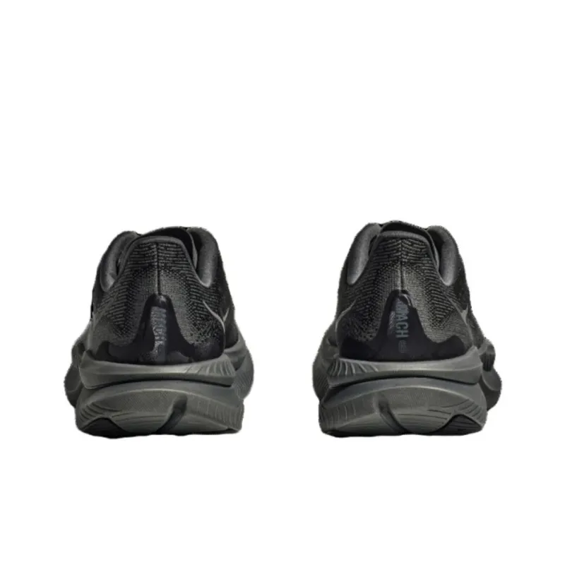 HOKA ONE ONE MACH 6 Slip Resistant Low Top Training Running Shoes Women's Black-3